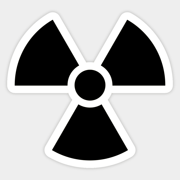 Warning Ionizing Radiation Sticker by rupertrussell